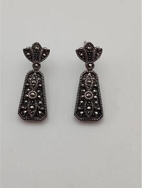 Sterling Silver Earrings 5.8g Vintage Style
